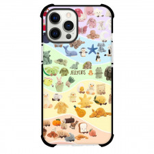 Jellycat Phone Case For iPhone Samsung Galaxy Pixel OnePlus Vivo Xiaomi Asus Sony Motorola Nokia - Collage Rainbow Background