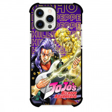JoJo's Bizarre Adventure Akira Otoishi Red Hot Chili Pepper Phone Case For iPhone Samsung Galaxy Pixel OnePlus Vivo Xiaomi Asus Sony Motorola Nokia - Akira Otoishi Red Hot Chili Pepper Portrait On Words Background