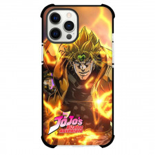 JoJo's Bizarre Adventure Dio Brando Phone Case For iPhone Samsung Galaxy Pixel OnePlus Vivo Xiaomi Asus Sony Motorola Nokia - Dio Brando Running On Lighting Background