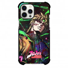 JoJo's Bizarre Adventure Dio Brando Phone Case For iPhone Samsung Galaxy Pixel OnePlus Vivo Xiaomi Asus Sony Motorola Nokia - Dio Brando Side Portrait On Green Light Background