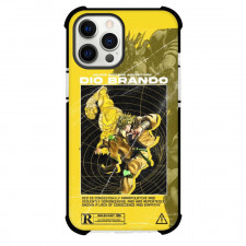 JoJo's Bizarre Adventure Dio Brando The World Phone Case For iPhone Samsung Galaxy Pixel OnePlus Vivo Xiaomi Asus Sony Motorola Nokia - Dio Brando The World Poster Words Art Yellow Background