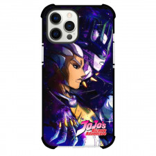 JoJo's Bizarre Adventure Enrico Pucci White Snake Phone Case For iPhone Samsung Galaxy Pixel OnePlus Vivo Xiaomi Asus Sony Motorola Nokia - Enrico Pucci White Snake Side Portrait On Purple Background