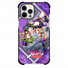 JoJo's Bizarre Adventure Jolyne Cujoh Phone Case For iPhone Samsung Galaxy Pixel OnePlus Vivo Xiaomi Asus Sony Motorola Nokia - Jolyne Cujoh Classic Posture On Purple Background