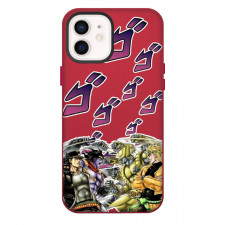 JoJo's Bizarre Adventure Jotaro Kujo Dio Brando Phone Case For iPhone Samsung Galaxy Pixel OnePlus Vivo Xiaomi Asus Sony Motorola Nokia - Jotaro Kujo Dio Brando Fighting On Words Background