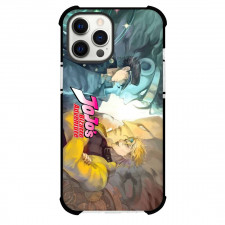 JoJo's Bizarre Adventure Jotaro Kujo Dio Brando Phone Case For iPhone Samsung Galaxy Pixel OnePlus Vivo Xiaomi Asus Sony Motorola Nokia - Jotaro Kujo Dio Brando Side Portrait On Sutando Background