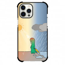 Joguman Brachio Phone Case For iPhone Samsung Galaxy Pixel OnePlus Vivo Xiaomi Asus Sony Motorola Nokia - Brachio Is Getting Wet In The Rain Drawing Art Poster
