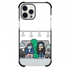 Joguman Brachio Phone Case For iPhone Samsung Galaxy Pixel OnePlus Vivo Xiaomi Asus Sony Motorola Nokia - Brachio On Metro Train Illustration Art Poster