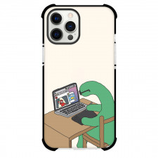 Joguman Brachio Phone Case For iPhone Samsung Galaxy Pixel OnePlus Vivo Xiaomi Asus Sony Motorola Nokia - Brachio Working On Laptop Illustration Art Poster