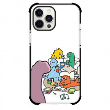 Joguman Phone Case For iPhone Samsung Galaxy Pixel OnePlus Vivo Xiaomi Asus Sony Motorola Nokia - Joguman Characters Gossiping Illustration Art On White Background