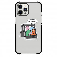 Joguman Phone Case For iPhone Samsung Galaxy Pixel OnePlus Vivo Xiaomi Asus Sony Motorola Nokia - Joguman Characters Say Cheese Illustration Art Sticker