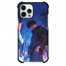 Jujutsu Kaisen Megumi Fushiguro Phone Case For iPhone Samsung Galaxy Pixel OnePlus Vivo Xiaomi Asus Sony Motorola Nokia - Megumi Fushiguro Portrait City Background