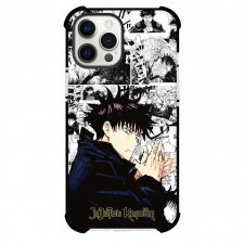 Jujutsu Kaisen Megumi Fushiguro Phone Case For iPhone Samsung Galaxy Pixel OnePlus Vivo Xiaomi Asus Sony Motorola Nokia - Megumi Fushiguro Portrait On Comic Background