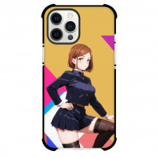 Jujutsu Kaisen Nobara Kugisaki Phone Case For iPhone Samsung Galaxy Pixel OnePlus Vivo Xiaomi Asus Sony Motorola Nokia - Nobara Kugisaki Side Portrait Yellow Background