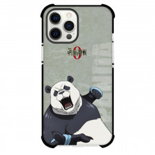 Jujutsu Kaisen Panda Phone Case For iPhone Samsung Galaxy Pixel OnePlus Vivo Xiaomi Asus Sony Motorola Nokia - Panda Fighting Pose Green Background