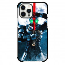Kamen Rider Black Case For iPhone Samsung Galaxy Pixel OnePlus Vivo Xiaomi Asus Sony Motorola Nokia - Black Shadow Ride Armor Sword Portrait In Moon Background