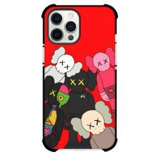 Kaws Phone Case For iPhone Samsung Galaxy Pixel OnePlus Vivo Xiaomi Asus Sony Motorola Nokia - Kaws Companions Red Background