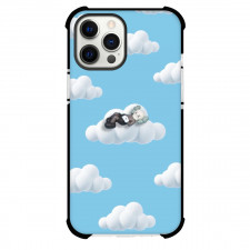 Kaws Phone Case For iPhone Samsung Galaxy Pixel OnePlus Vivo Xiaomi Asus Sony Motorola Nokia - Lying Down Clouds Pattern Art Background