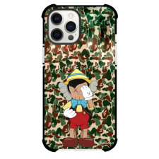 Kaws Phone Case For iPhone Samsung Galaxy Pixel OnePlus Vivo Xiaomi Asus Sony Motorola Nokia - Pinocchio Camouflage Background
