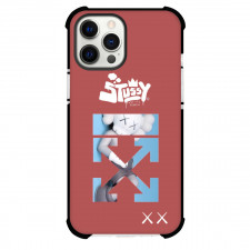 Kaws Phone Case For iPhone Samsung Galaxy Pixel OnePlus Vivo Xiaomi Asus Sony Motorola Nokia - STUSSY Red Background