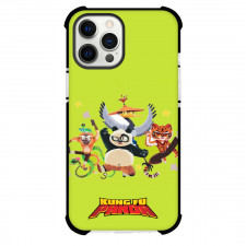 Kung Fu Panda Phone Case For iPhone Samsung Galaxy Pixel OnePlus Vivo Xiaomi Asus Sony Motorola Nokia - Kung Fu Panda Character Illustration On Green Background