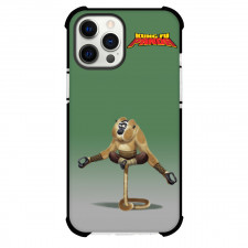 Kung Fu Panda Monkey Phone Case For iPhone Samsung Galaxy Pixel OnePlus Vivo Xiaomi Asus Sony Motorola Nokia - Monkey In Meditation Posture Green Background