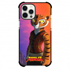 Kung Fu Panda Tigress Phone Case For iPhone Samsung Galaxy Pixel OnePlus Vivo Xiaomi Asus Sony Motorola Nokia - Tigress Standing Portrait On Orange Background