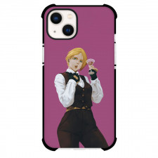 The King of Fighters King Phone Case For iPhone Samsung Galaxy Pixel OnePlus Vivo Xiaomi Asus Sony Motorola Nokia - King Standing On Purple Background Illustrated By 21YC