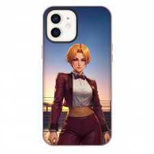 The King of Fighters King Phone Case For iPhone Samsung Galaxy Pixel OnePlus Vivo Xiaomi Asus Sony Motorola Nokia - King Standing On Sunset Background