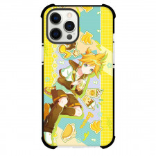 Kagamine Rin & Len Phone Case For iPhone Samsung Galaxy Pixel OnePlus Vivo Xiaomi Asus Sony Motorola Nokia - Kagamine Rin & Len Kagamine Len Drinking Yellow Blue Background