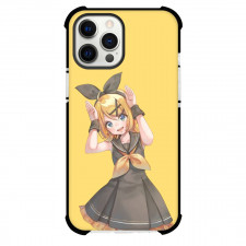 Kagamine Rin & Len Phone Case For iPhone Samsung Galaxy Pixel OnePlus Vivo Xiaomi Asus Sony Motorola Nokia - Kagamine Rin & Len Kagamine Rin Portrait Yellow Background