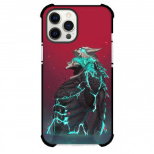 Kaiju No.8 For iPhone Samsung Galaxy Pixel OnePlus Vivo Xiaomi Asus Sony Motorola Nokia - Kaiju No.8 Side Portrait Red Background