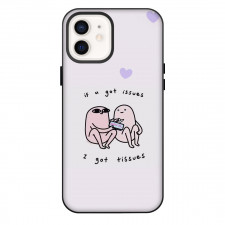 Ketnipz Phone Case For iPhone Samsung Galaxy Pixel OnePlus Vivo Xiaomi Asus Sony Motorola Nokia - Ketnipz If You Got Issues I Got Tissues Minimalist Art On White Background