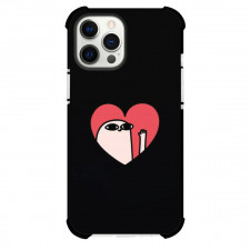 Ketnipz Phone Case For iPhone Samsung Galaxy Pixel OnePlus Vivo Xiaomi Asus Sony Motorola Nokia - Ketnipz Inside Red Heart On Black Background