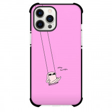 Ketnipz Phone Case For iPhone Samsung Galaxy Pixel OnePlus Vivo Xiaomi Asus Sony Motorola Nokia - Ketnipz Keep Swingin Minimalist Art On Pink Background