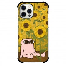 Ketnipz Phone Case For iPhone Samsung Galaxy Pixel OnePlus Vivo Xiaomi Asus Sony Motorola Nokia - Ketnipz Sitting On Sunflower Garden Illustration Art Poster