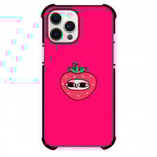 Ketnipz Phone Case For iPhone Samsung Galaxy Pixel OnePlus Vivo Xiaomi Asus Sony Motorola Nokia - Ketnipz Strawberry Drawing On Pink Background
