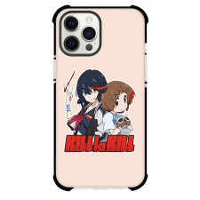 Kill La Kill Phone Case For iPhone Samsung Galaxy Pixel OnePlus Vivo Xiaomi Asus Sony Motorola Nokia - Kill La Kill Mako Mankanshoku And Ryuko Matoi Sticker On Pink Background