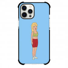 King of the Hill Phone Case For iPhone Samsung Galaxy Pixel OnePlus Vivo Xiaomi Asus Sony Motorola Nokia - Luanne Platter Standing On Skyblue Background