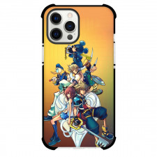 Kingdom Hearts Case For iPhone Samsung Galaxy Pixel OnePlus Vivo Xiaomi Asus Sony Motorola Nokia - Characters Sitting Back to Back Yellow Background