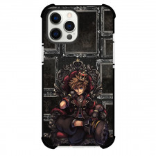 Kingdom Hearts Sora Case For iPhone Samsung Galaxy Pixel OnePlus Vivo Xiaomi Asus Sony Motorola Nokia - Sora Sitting on Chair Black Frames Background