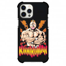 Kinikuman Phone Case For iPhone Samsung Galaxy Pixel OnePlus Vivo Xiaomi Asus Sony Motorola Nokia - Kinikuman Retro Illustration Art On Black Background