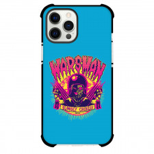 Kinikuman Warsman Phone Case For iPhone Samsung Galaxy Pixel OnePlus Vivo Xiaomi Asus Sony Motorola Nokia - Warsman Bloodly Cruelly Sticker On Sky Blue Background