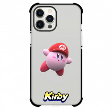 Kirby Phone Case For iPhone Samsung Galaxy Pixel OnePlus Vivo Xiaomi Asus Sony Motorola Nokia - Kirby Wearing Mario's Cap Sticker