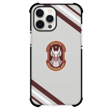 Athletic Dragon Blanc Phone Case For iPhone Samsung Galaxy Pixel OnePlus Vivo Xiaomi Asus Sony Motorola Nokia - Athletic Dragon Blanc Large Logo With Stripe