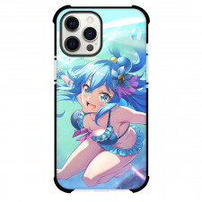KonoSuba Aqua Case For iPhone Samsung Galaxy Pixel OnePlus Vivo Xiaomi Asus Sony Motorola Nokia - Aqua Blue Swimsuit Portrait