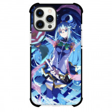 KonoSuba Aqua Case For iPhone Samsung Galaxy Pixel OnePlus Vivo Xiaomi Asus Sony Motorola Nokia - Aqua Hold Pink Flower Poster