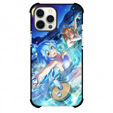 KonoSuba Aqua Case For iPhone Samsung Galaxy Pixel OnePlus Vivo Xiaomi Asus Sony Motorola Nokia - Aqua And Wiz Swimming Pool