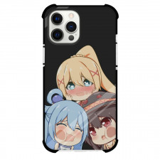 KonoSuba Case For iPhone Samsung Galaxy Pixel OnePlus Vivo Xiaomi Asus Sony Motorola Nokia - Character Chibi Art Black Background