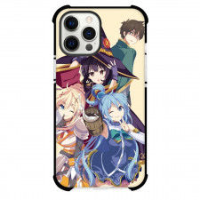 KonoSuba Case For iPhone Samsung Galaxy Pixel OnePlus Vivo Xiaomi Asus Sony Motorola Nokia - Characters Minimalist Beige Background