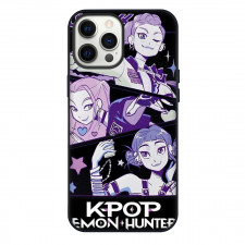 K-Pop Demon Hunters Phone Case For iPhone Samsung Galaxy Pixel OnePlus Vivo Xiaomi Asus Sony Motorola Nokia - Character Illustration Cartoon Art Purple Huntrix